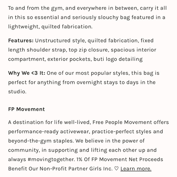 1 LEFT ✨NEW Free People FP Movement Quilted Carryall In Desert Sands - Picture 5 of 11